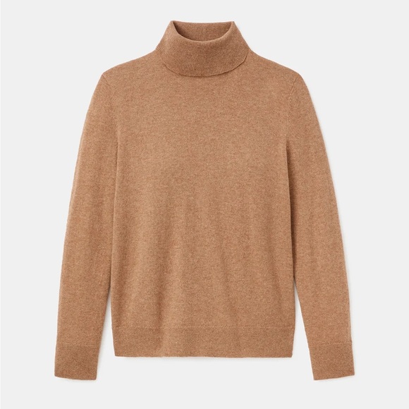 Lafayette148 Cashmere Turtleneck Sweater in Cammello Melange